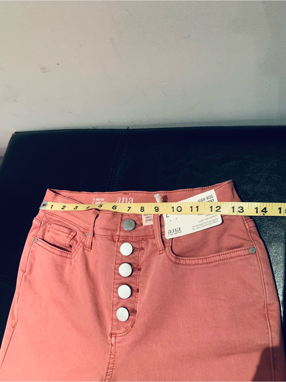 A.N.A.! NWT. HIGH-RISE, ANKLE SKINNY BUTTON UP JEANS. - Picture 8 of 9